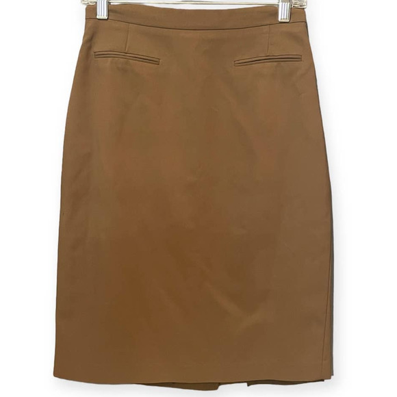 Burberry Vintage Pencil Skirt Size 40 Brown Knee Length VTG - Picture 9 of 15
